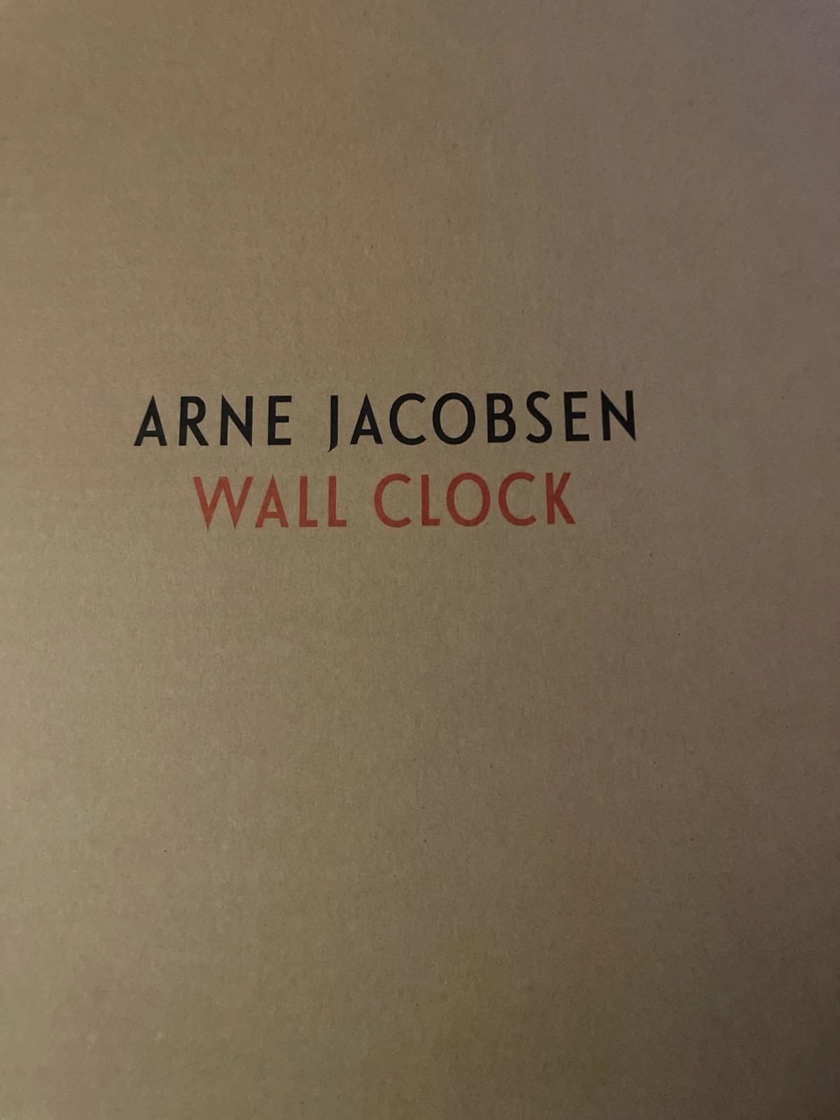 Arne Jacobsen Wall Clock