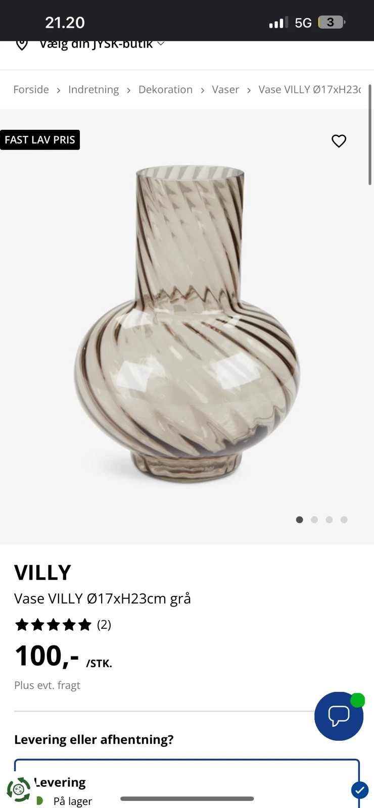 Vase fra jysk