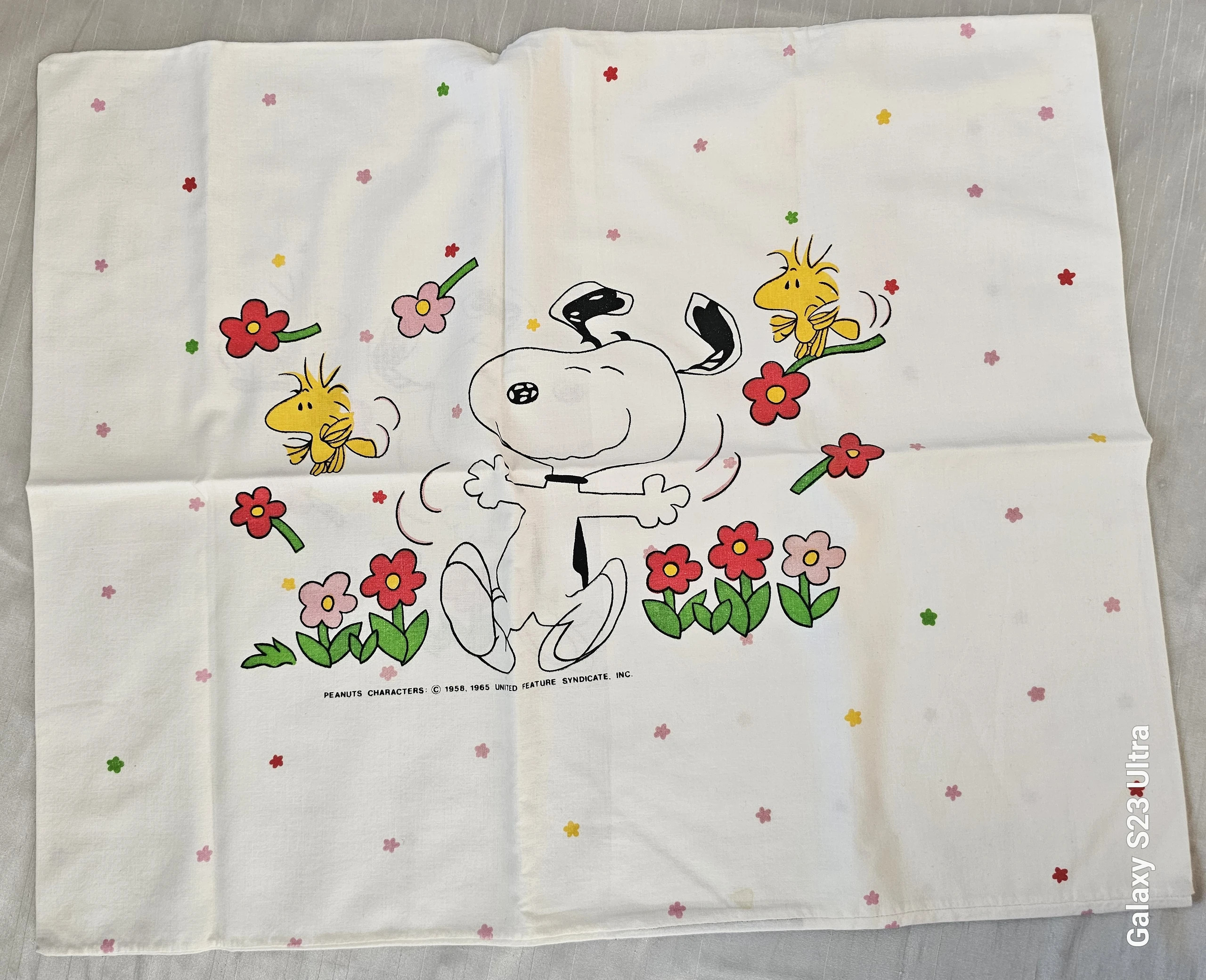 Vintage Snoopy pillowcase