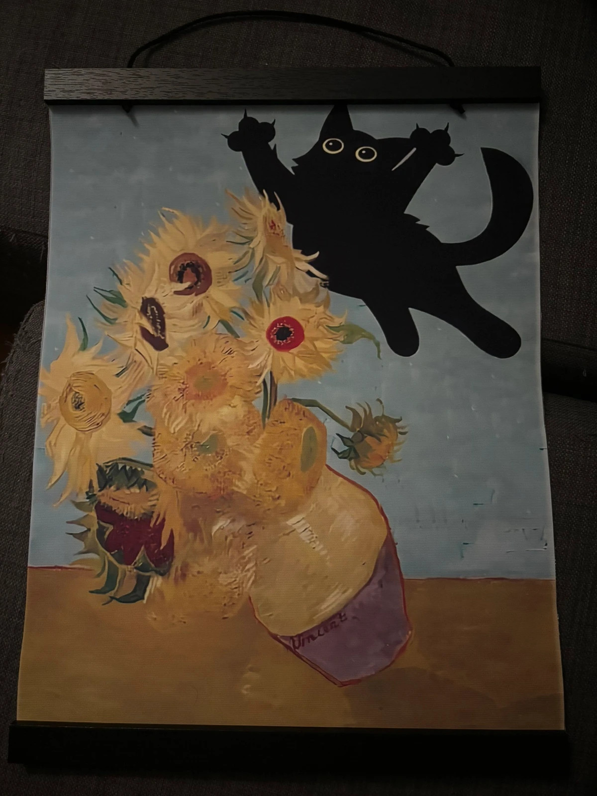 Poster katt blomma