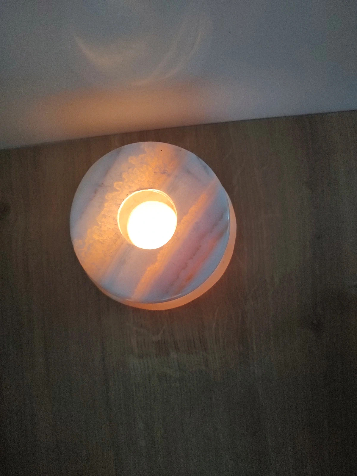 Alabastrowy świecznik na tealight