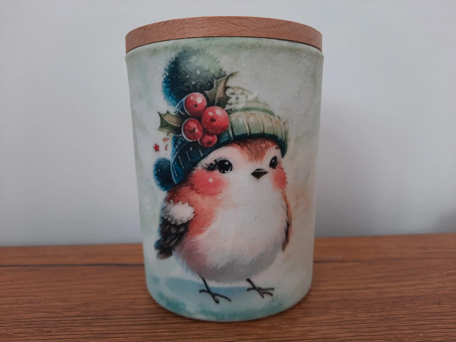 Szklanka na świeczkę, świecznik, decoupage, rękodzieło, handmade.