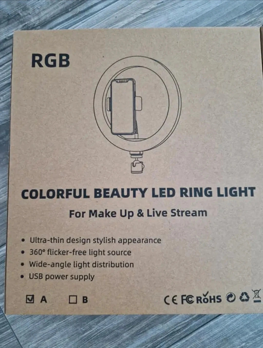 Colorful beauty led ring light