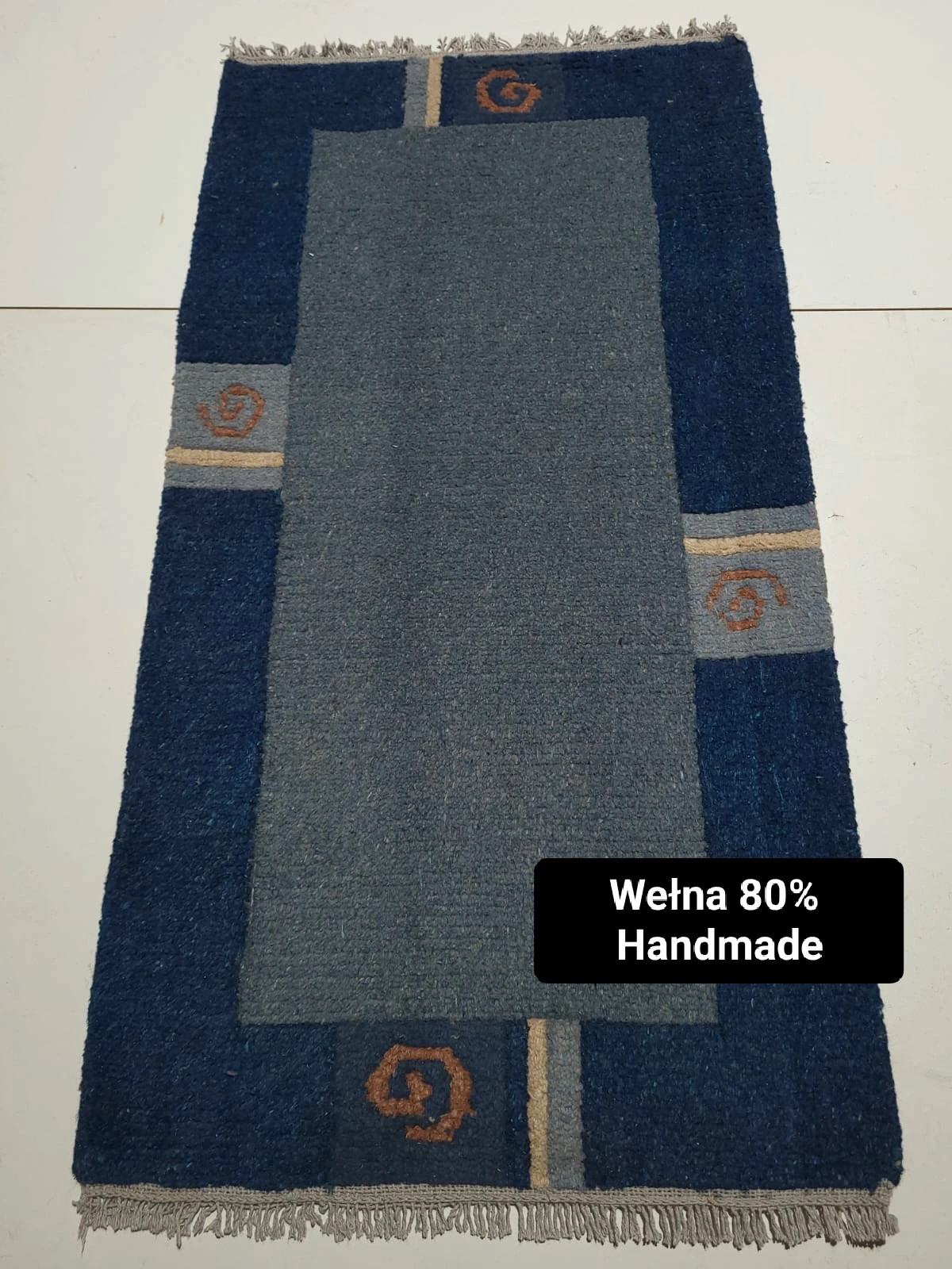 Dywan chodnik dywanik Boho orientalny 70x140 wełniany