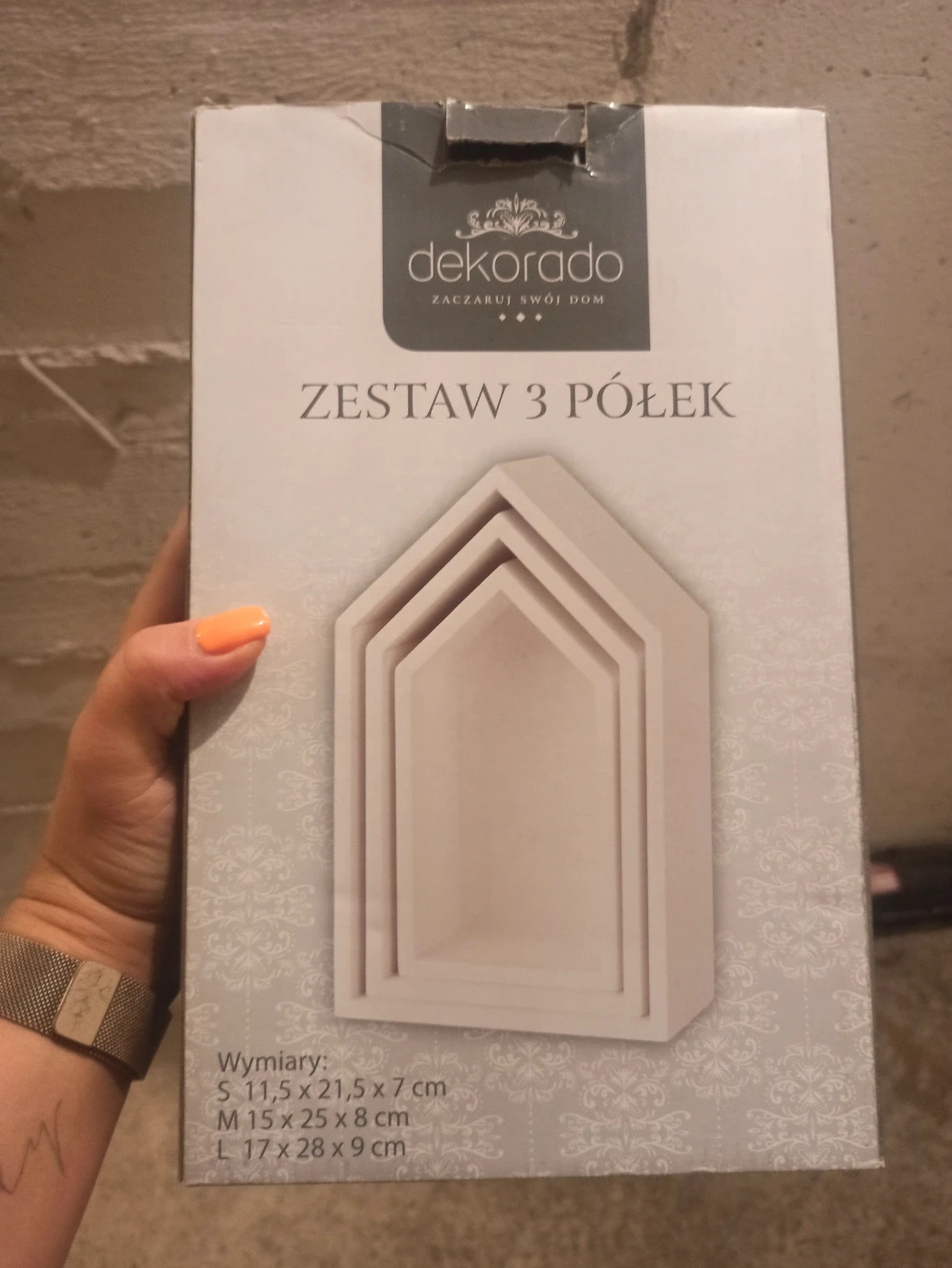 Zestaw półek domki