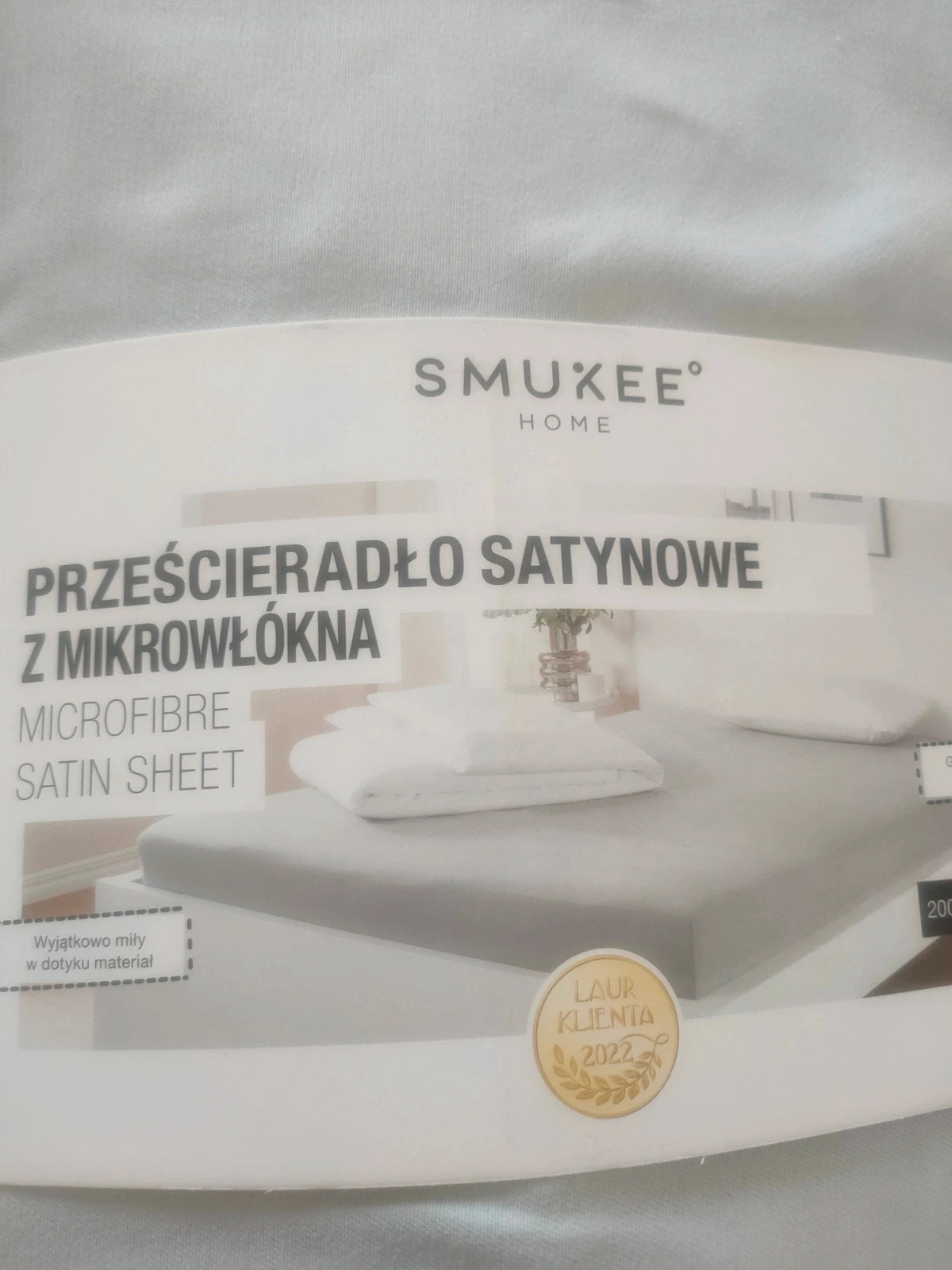 Prześcieradło z gumką satynowe z mikrowłókna 200x200x 25