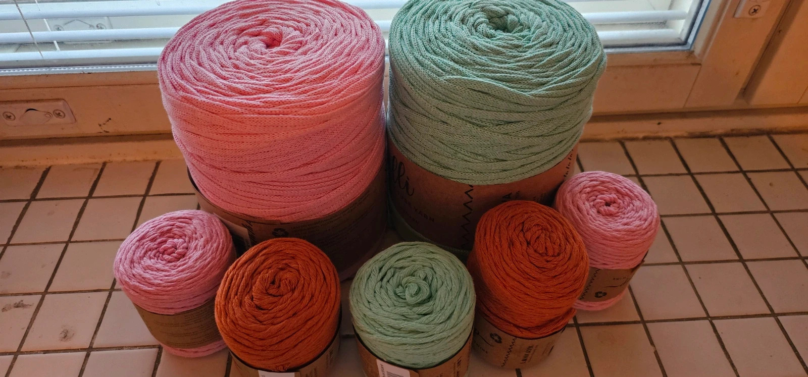 T shirt yarn ontelokude 1kg pinkki