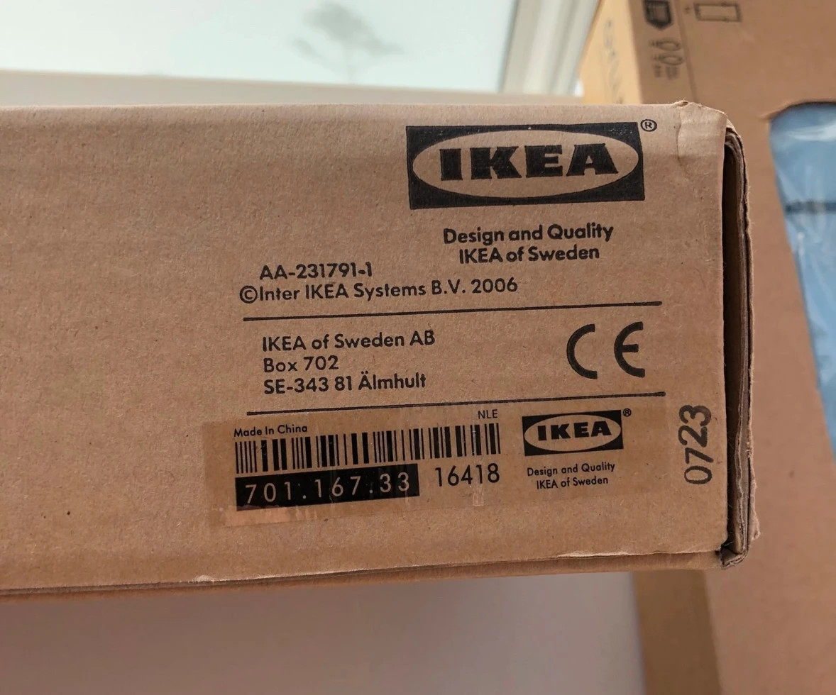 NY! Gyllen Lampa IKEA vägglampa