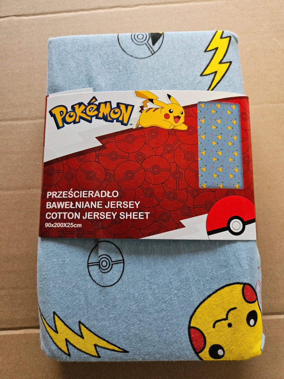 Prześcieradło pokemon pikachu 90x200