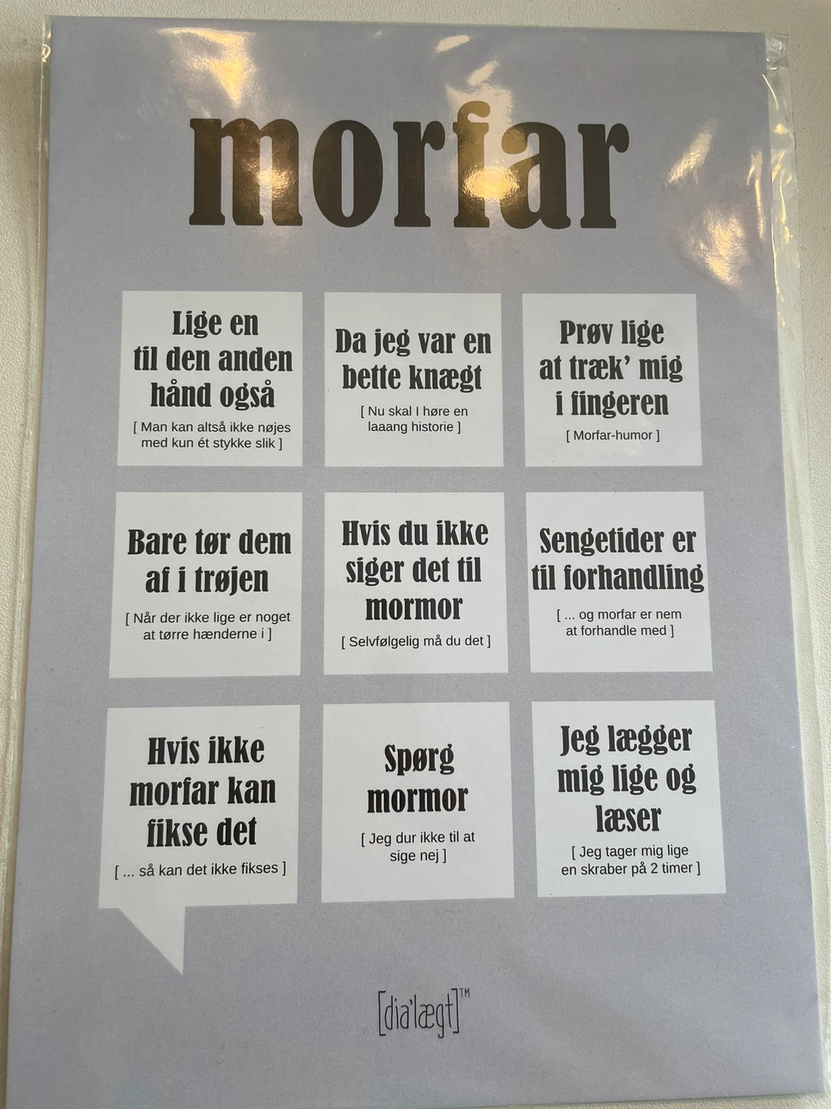 Dia’lægt Morfar poster A5