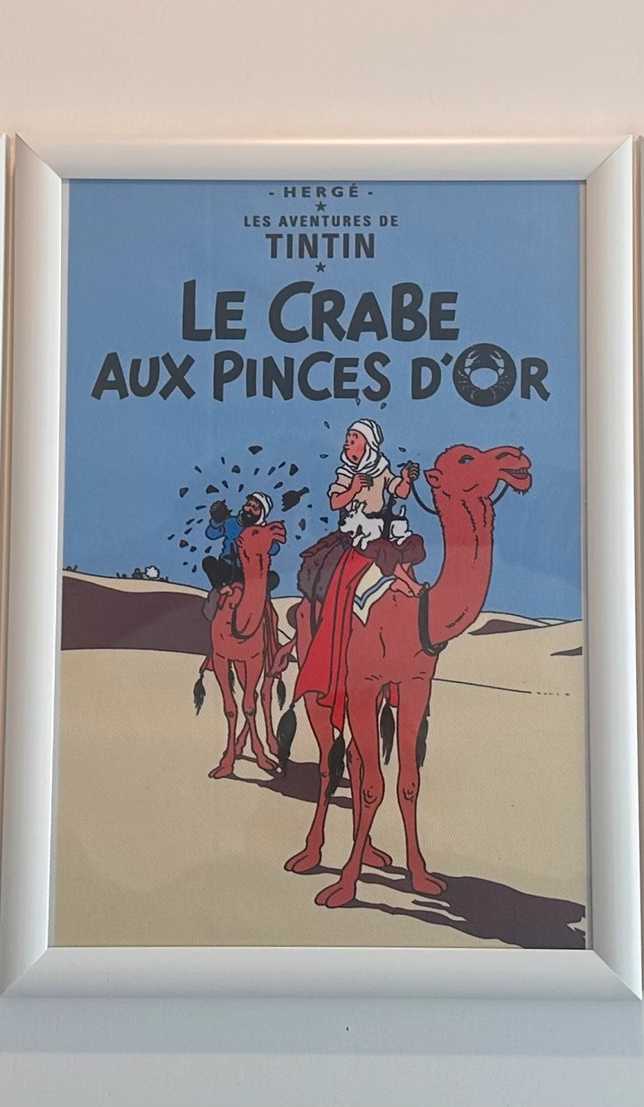 A4 Tintin plakat i ramme