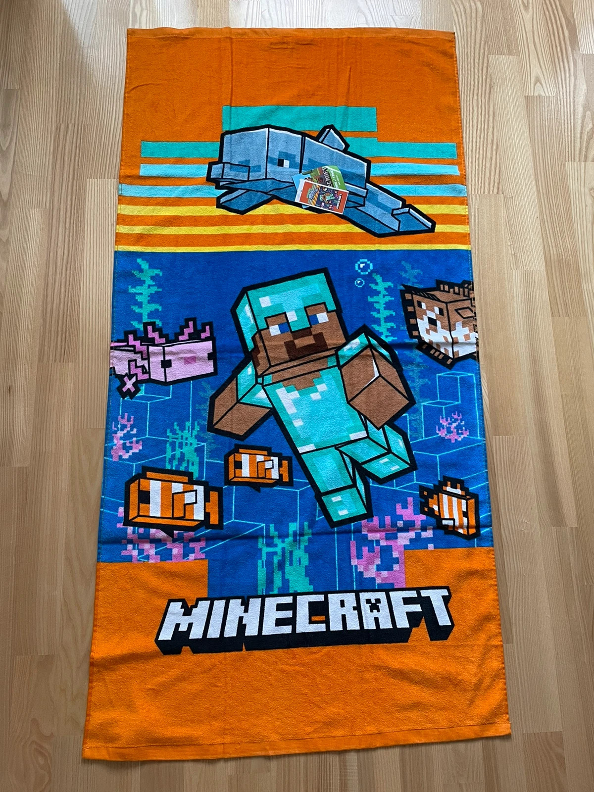 Ręcznik kąpielowy 70x140 cm Minecraft firmy Carbotex