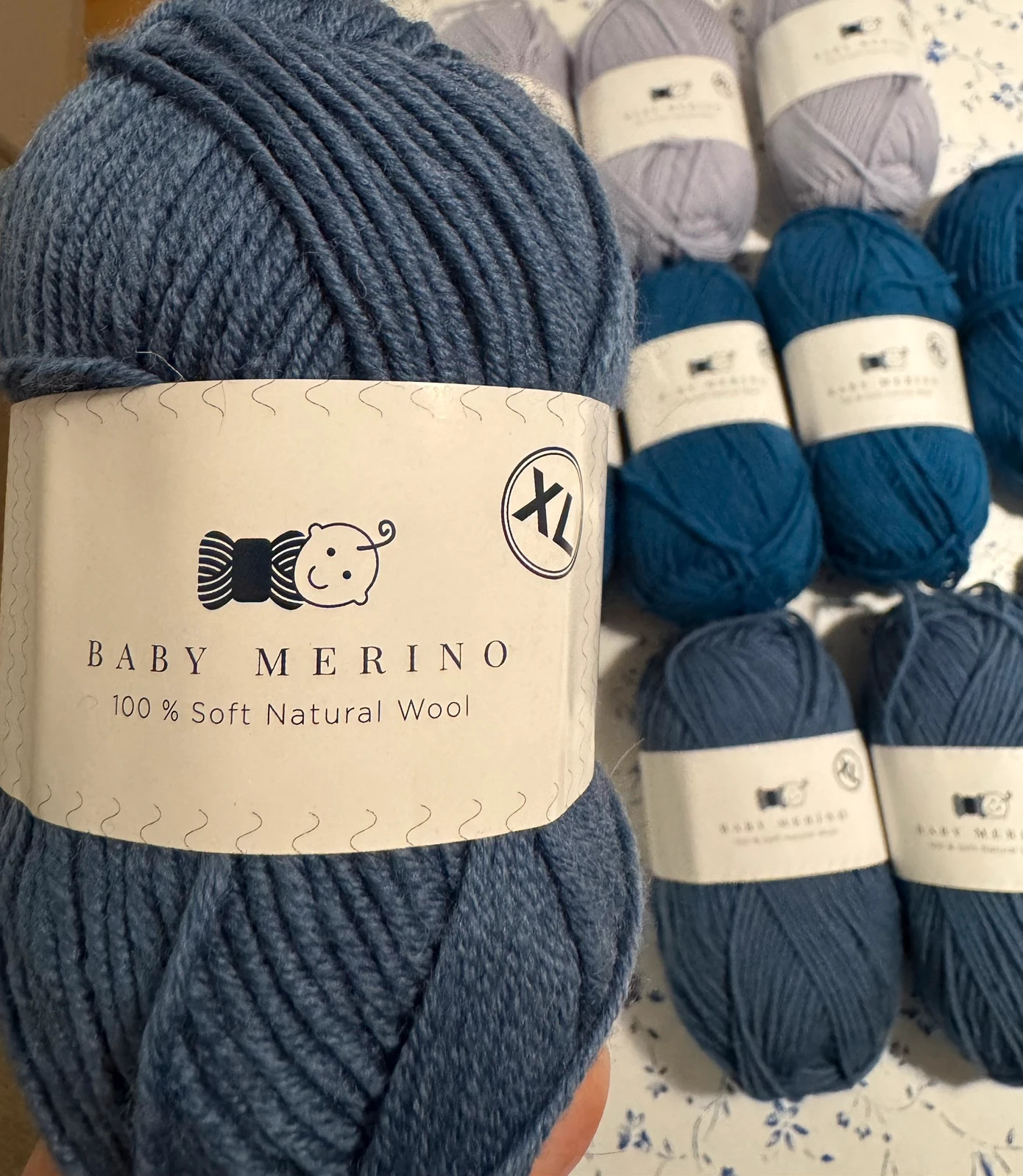 Garn Soft natural wool/baby merino