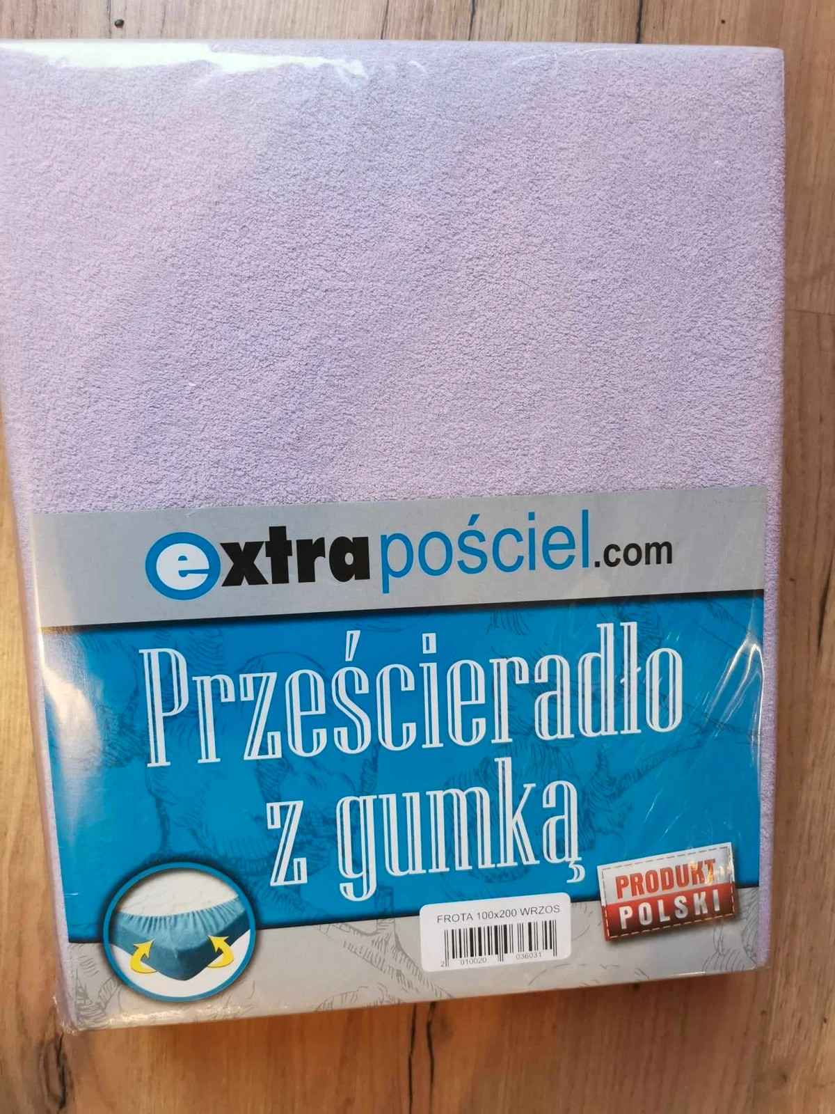 Nowe prześcieradło frotte z gumką 100x200