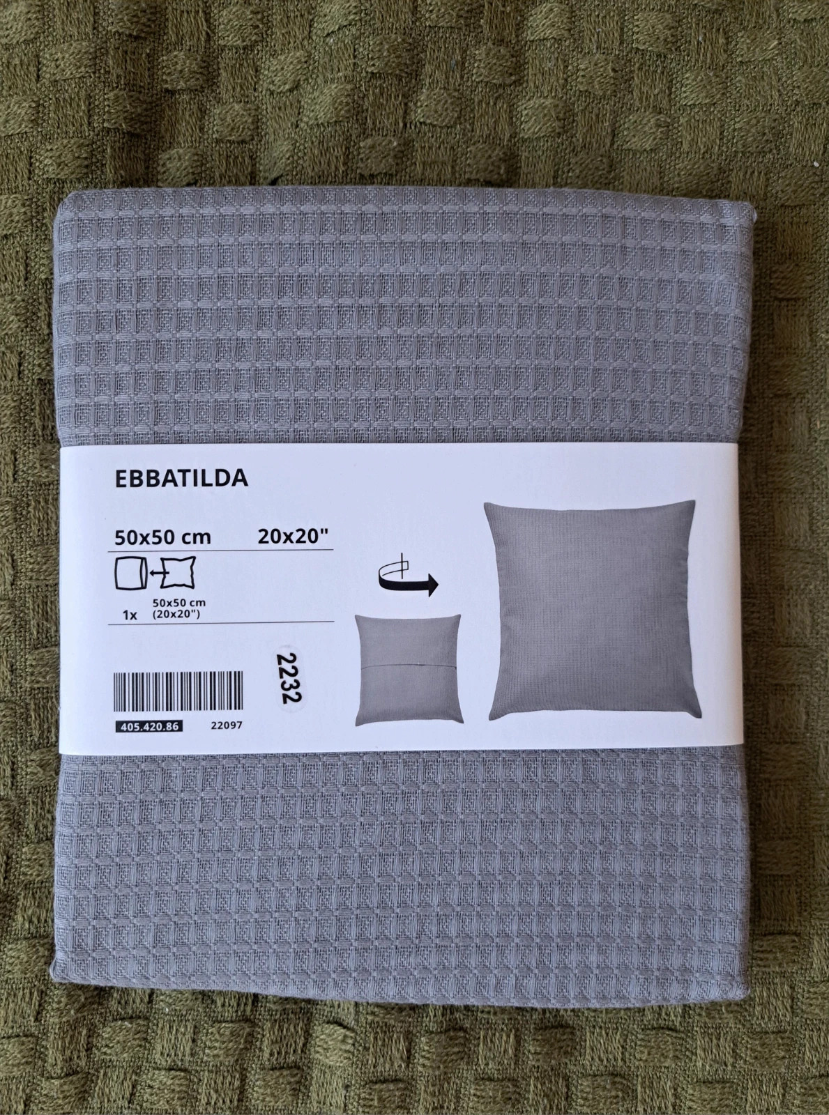 Nowe Poszewki na poduszki 50x50cm Ikea poszewski szare