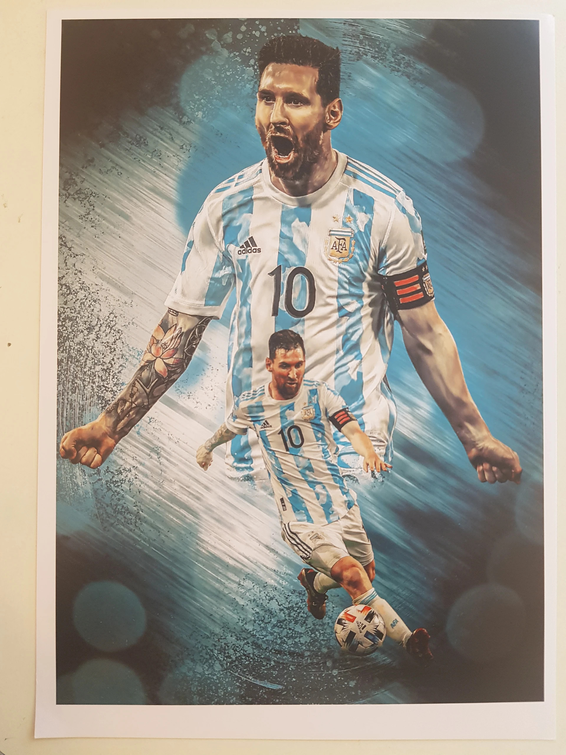 Lionel Messi Art storlek 40×50 CM