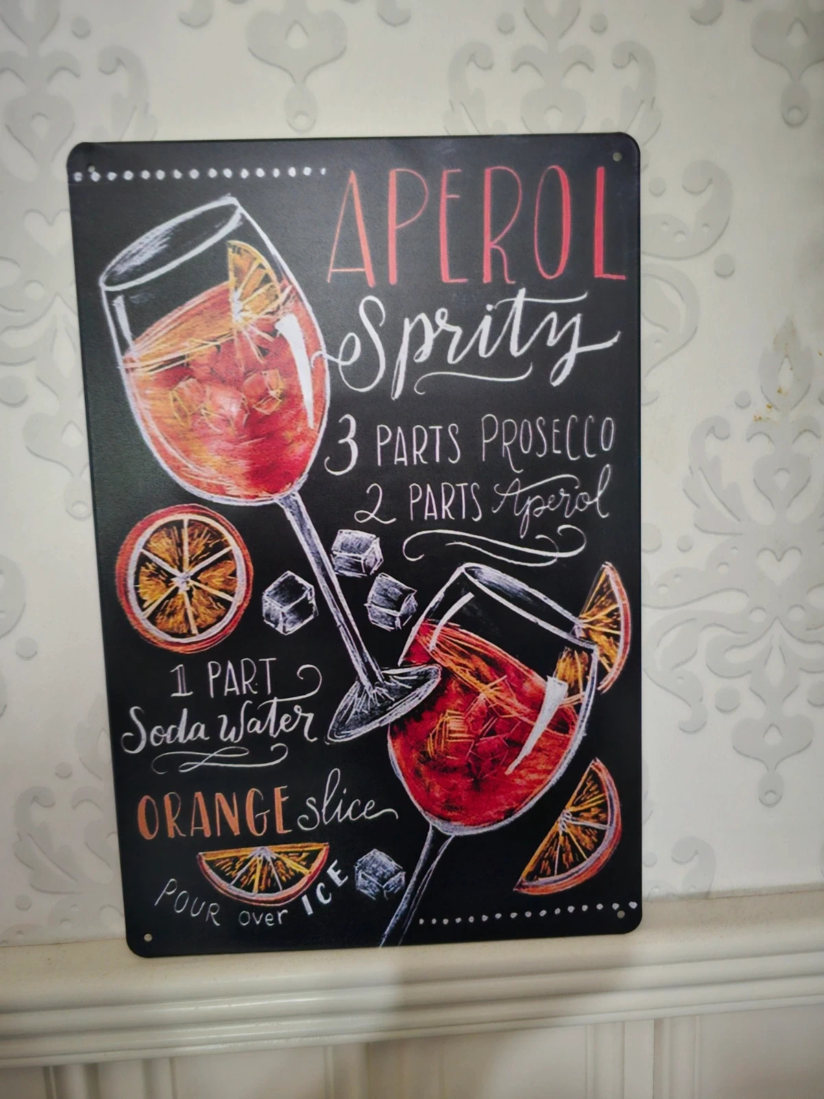 Metallplåtskylt Aperol