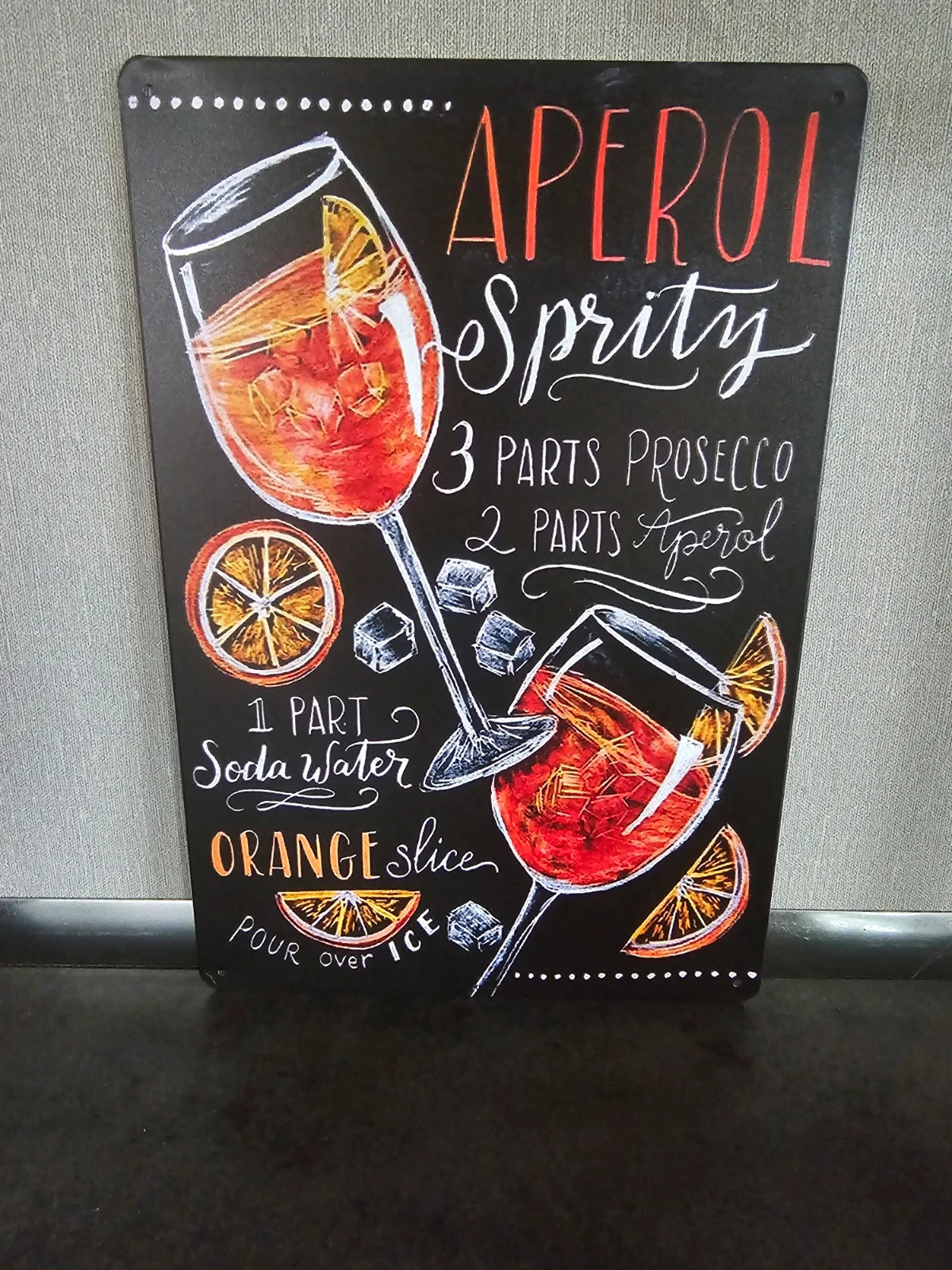 Metallplåtskylt Aperol