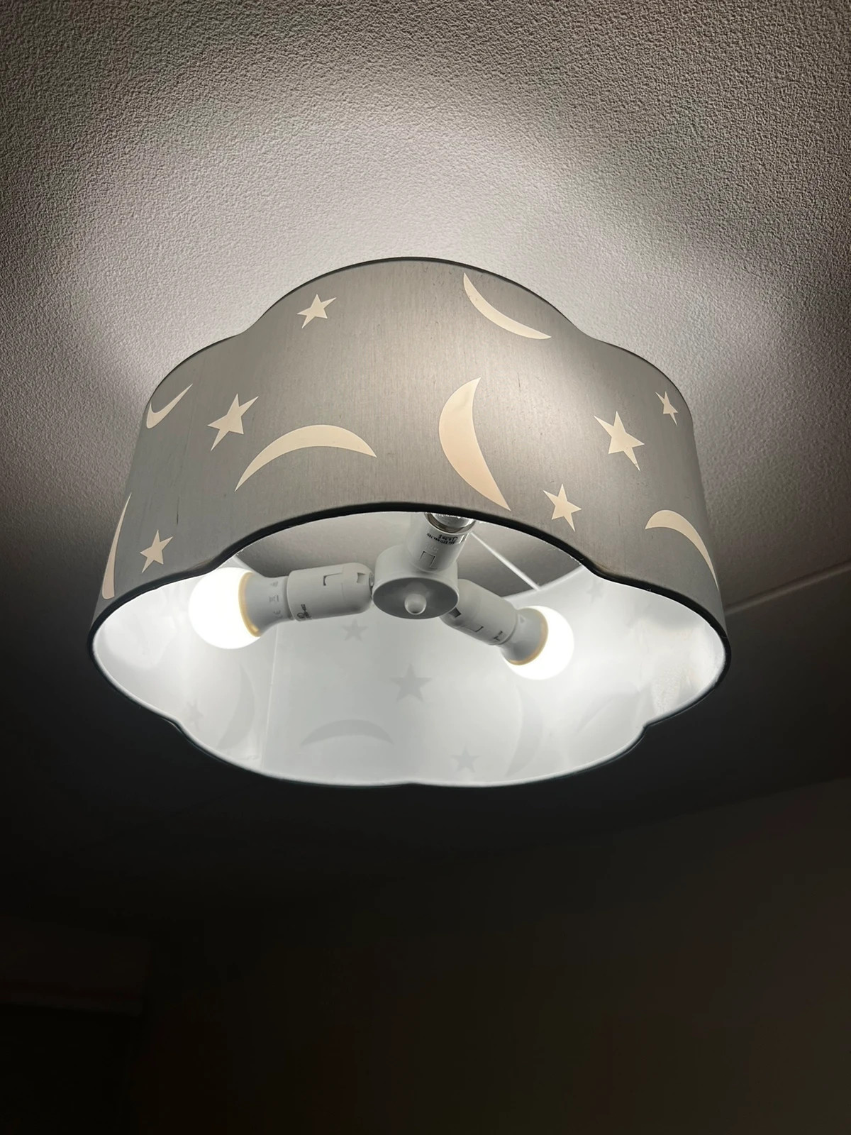 Baby blå lampa