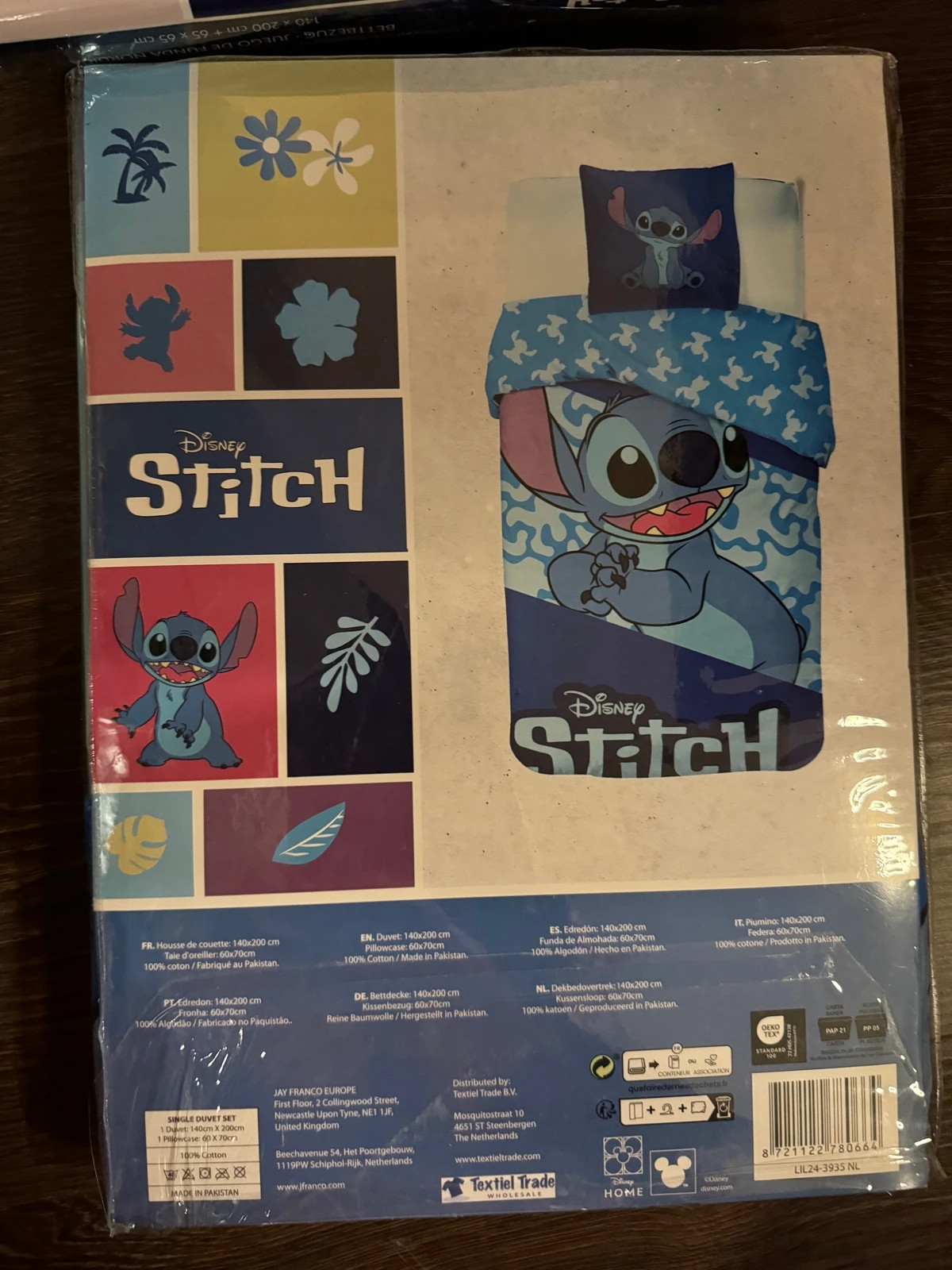 Stitch sengetøj blå