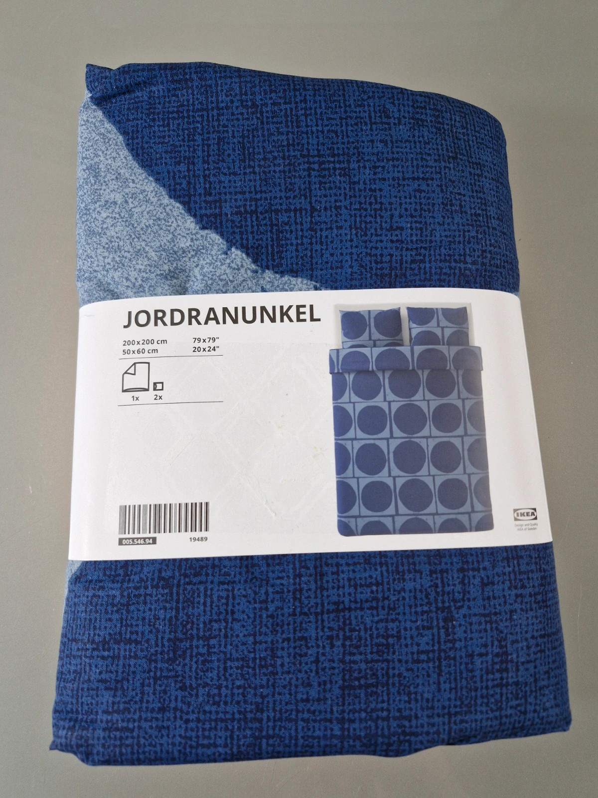 Komplet Pościeli IKEA Jordranunkel 200x200 + 2x50x60