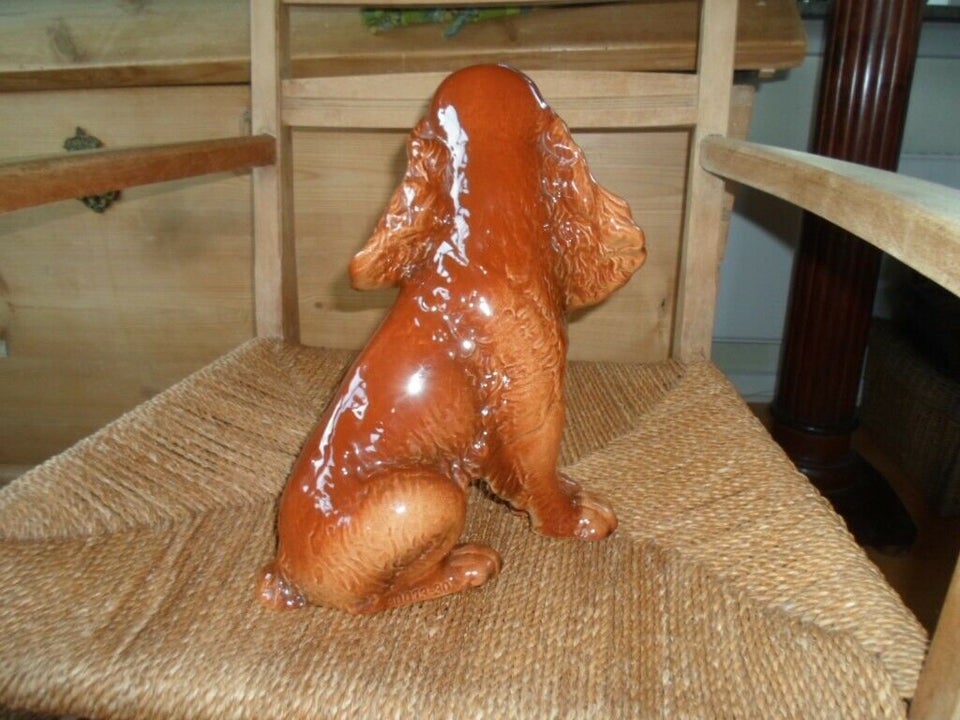 Cocker Spaniel figur porcelæn 29 cm