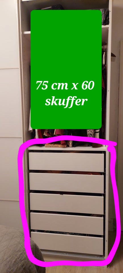 Tilbehør til skabe, Ikea, b: 75 d: 60