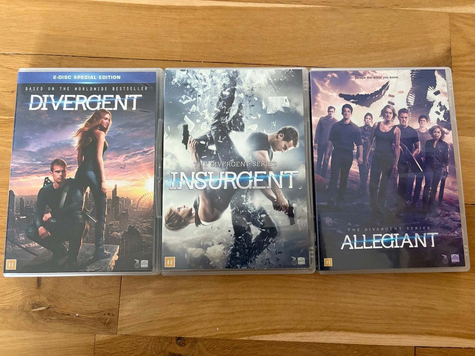 Divergent Trilogi, DVD, action