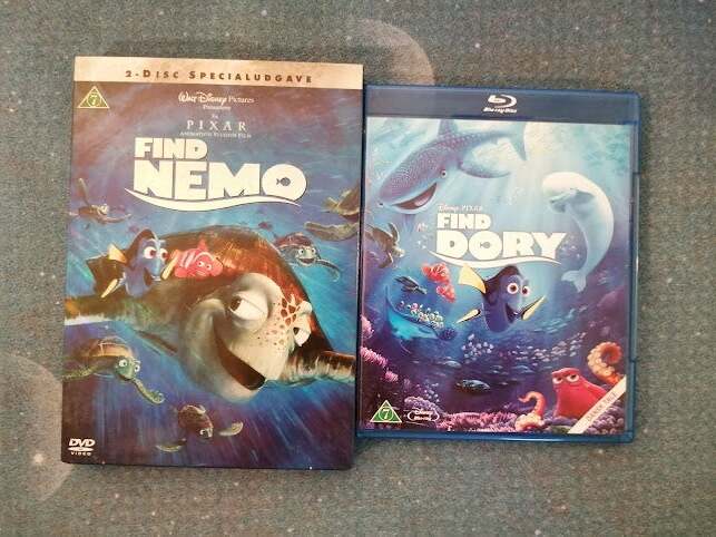 Find Nemo DVD/Find Dory Bluray,