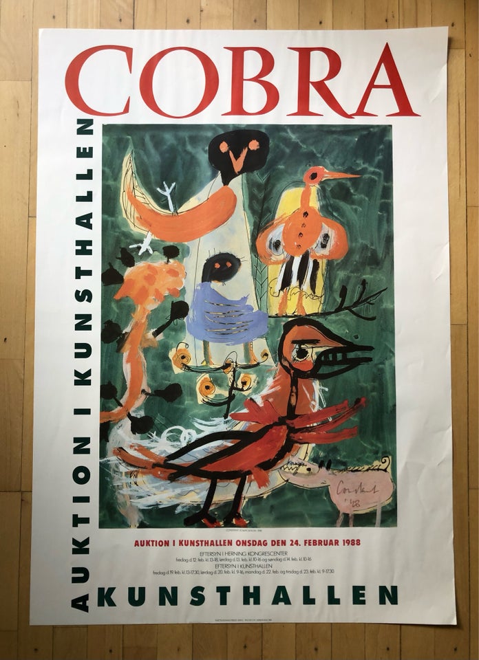 Kunstplakat - Cobra - År 1988