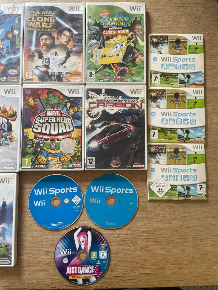 Spil til 35 kr pr Stk  Nintendo Wii