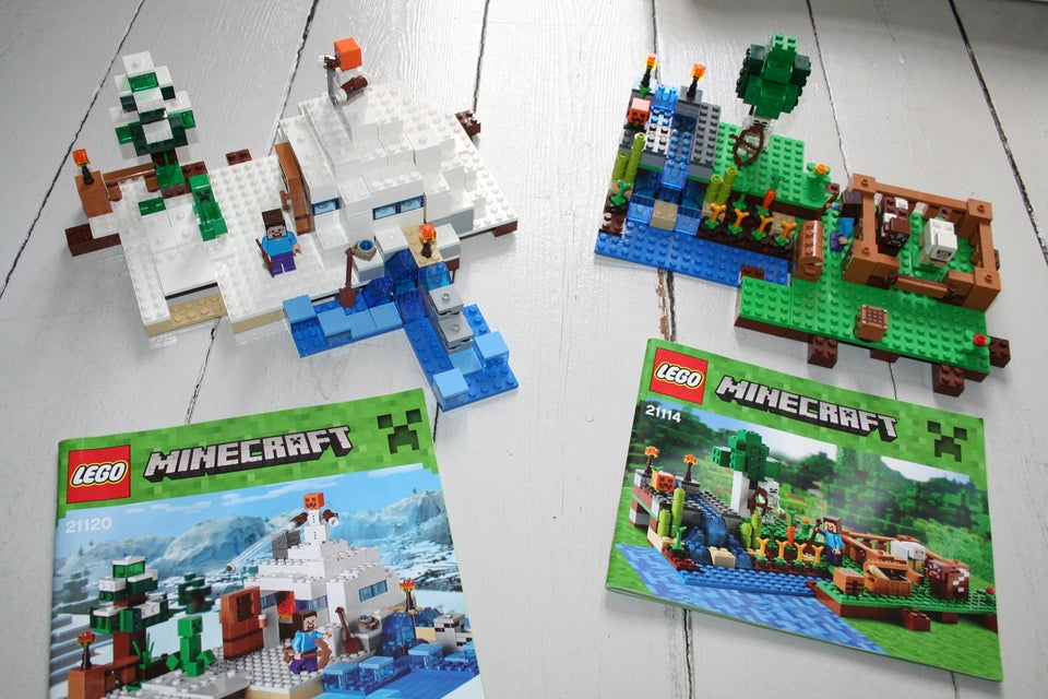 Lego Minecraft 21120 og 21114