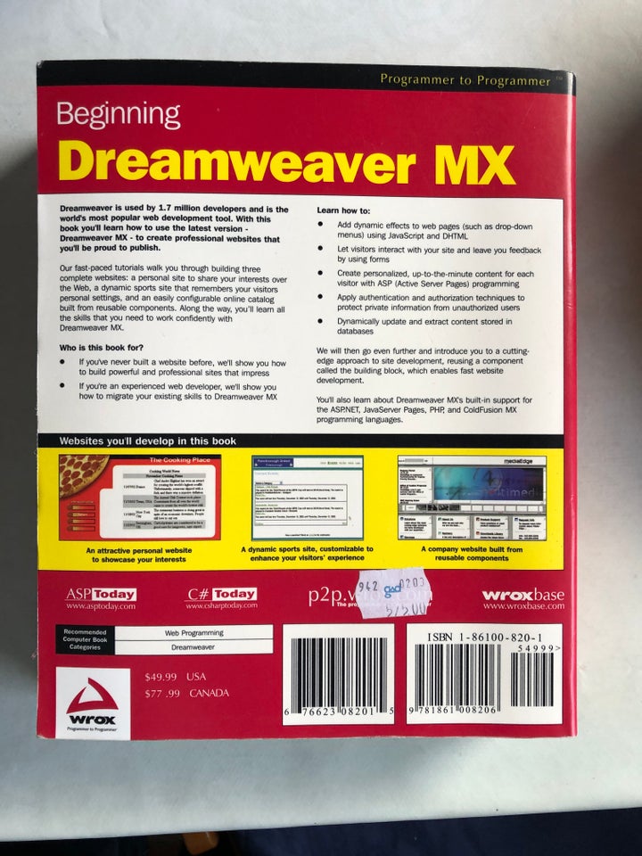 Beginning Dreamweaver MX, Brown,