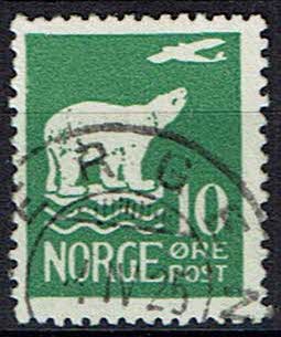 Norge, stemplet, postfrimærke