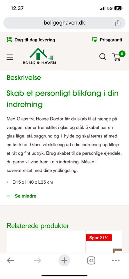 Hængevitrine House Doctor