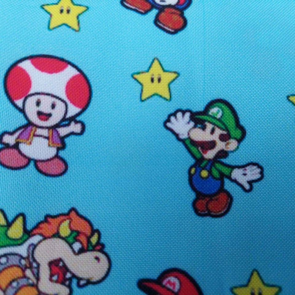 Stof, Super Mario stof til børnetøj