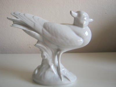 Kgl porcelæn white figur fugl nr
