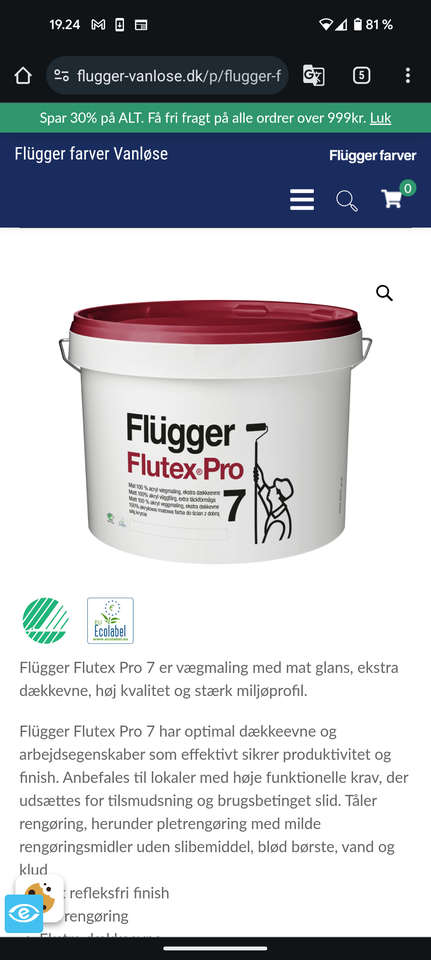 Flügger pro 7  Flügger  10 liter