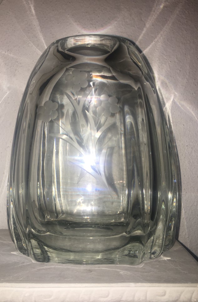 Vase glas Holmegaard