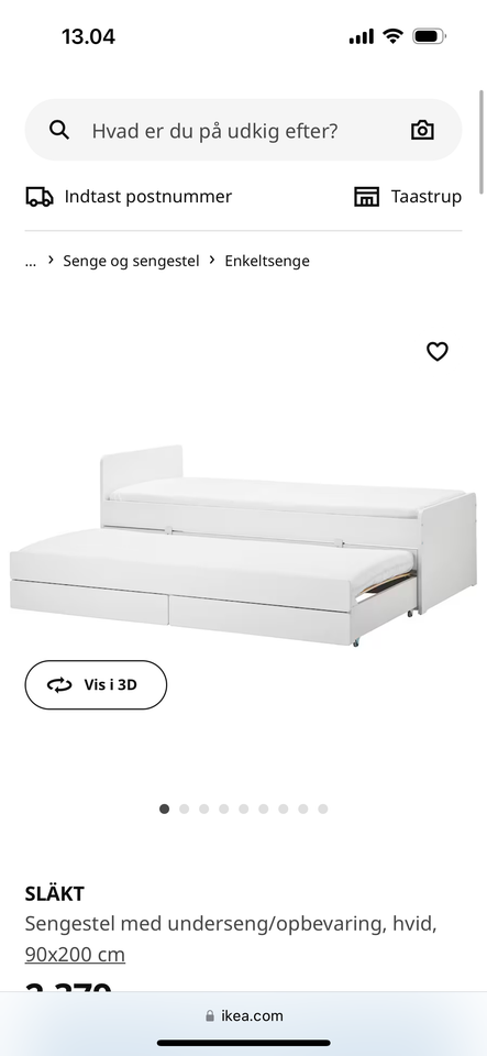 Andet, Slåkt Ikea seng , b: 90 l: 200