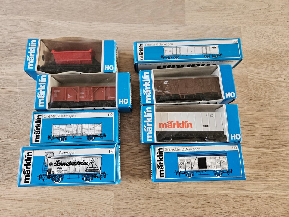 Modeltog, Märklin Godsvogne i