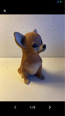 Chihuahua naturtro skulptur 