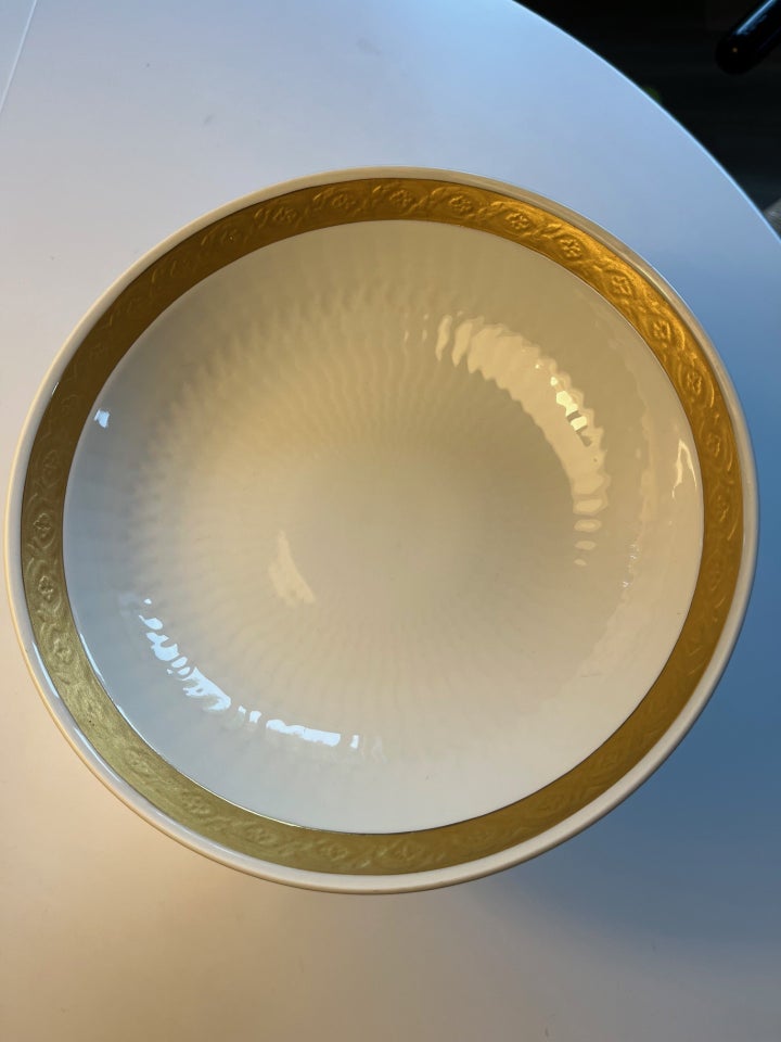 Porcelæn Guld Vifte Opsats