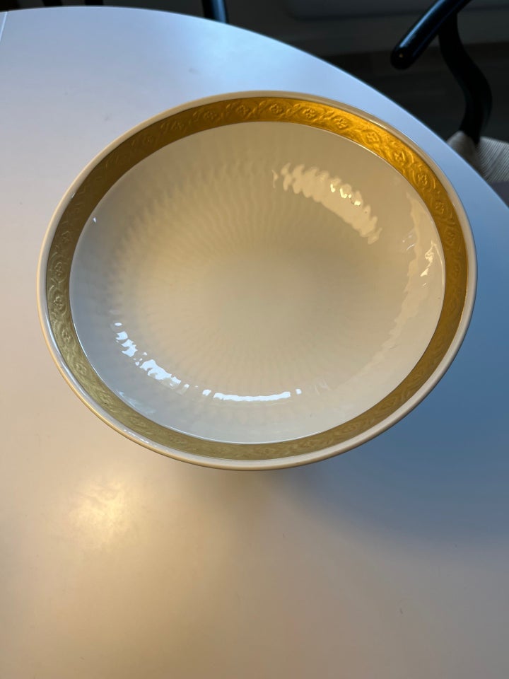 Porcelæn Guld Vifte Opsats