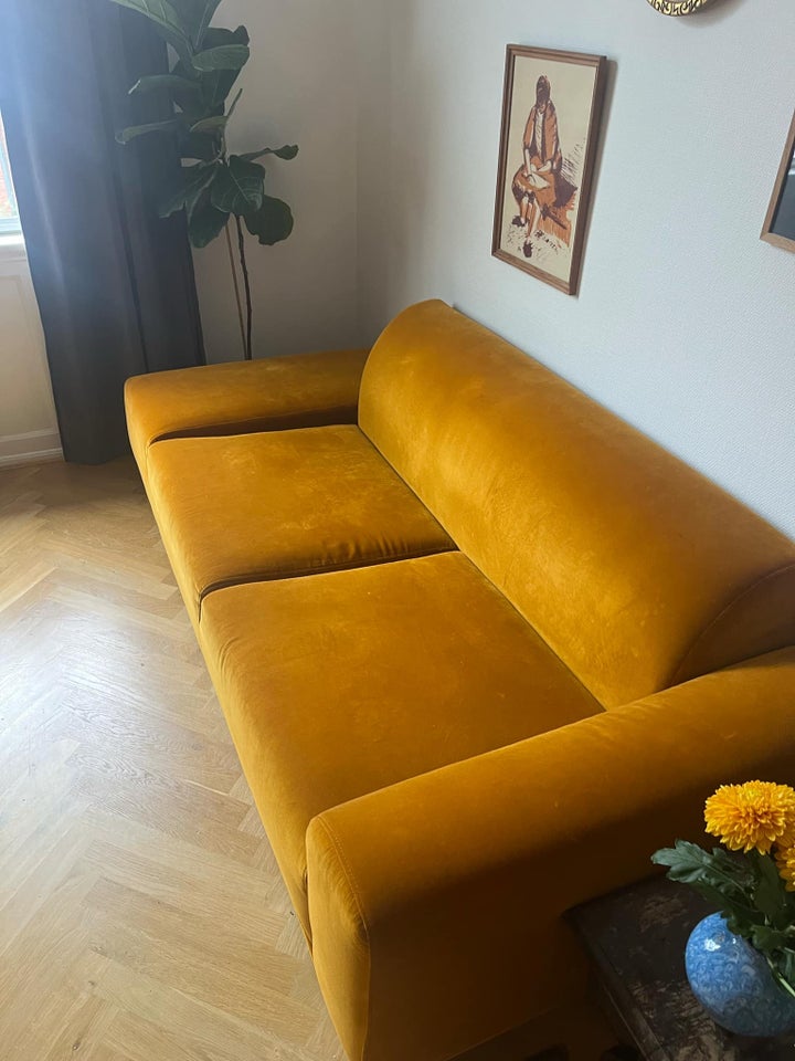 Sofa, velour, 2 pers.