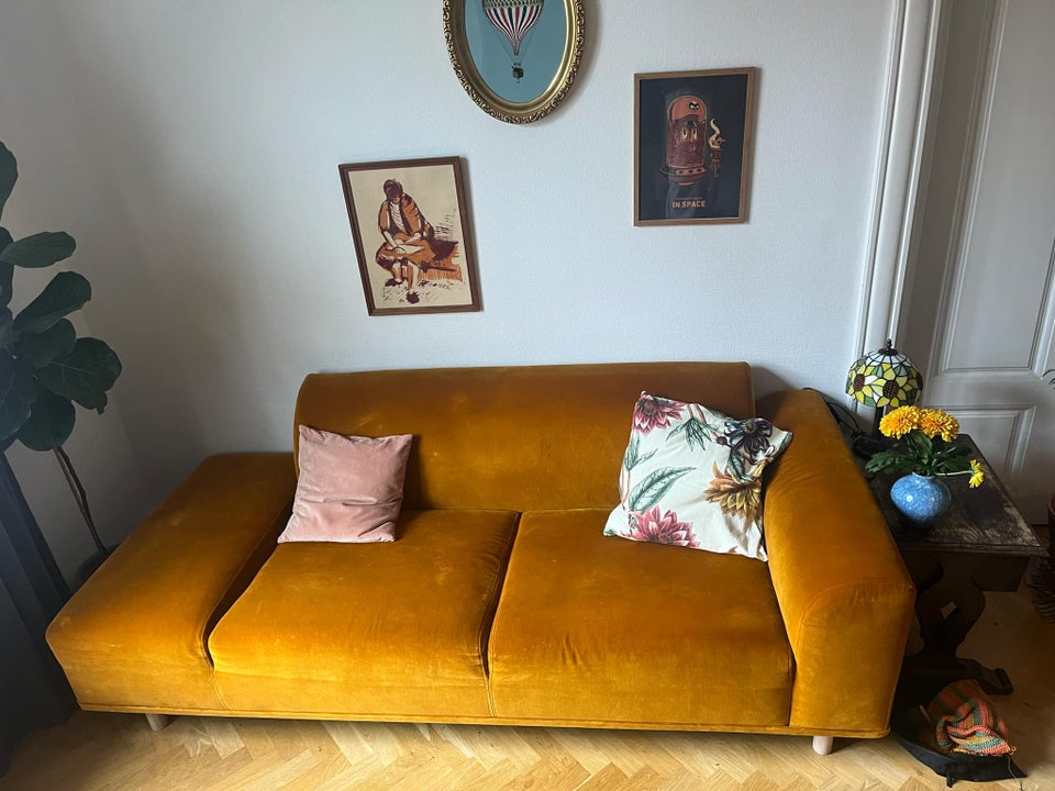 Sofa, velour, 2 pers.