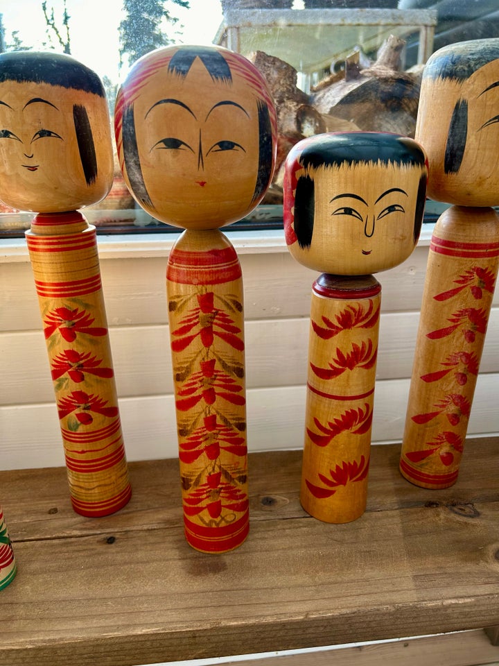 Japanske Kokeshi Vintage