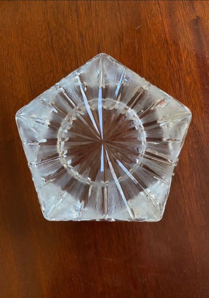 Glas Krystal skål/askebæger