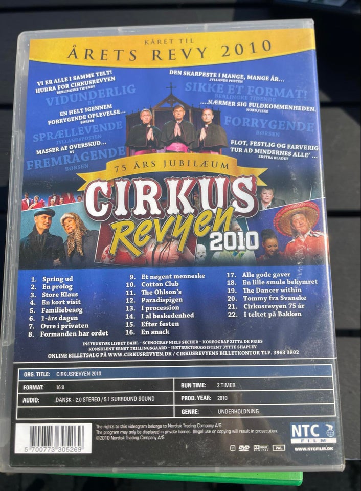 Cirkusrevyen 2010 DVD stand-up