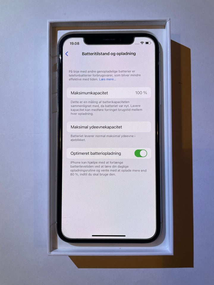 iPhone X, 64 GB, hvid